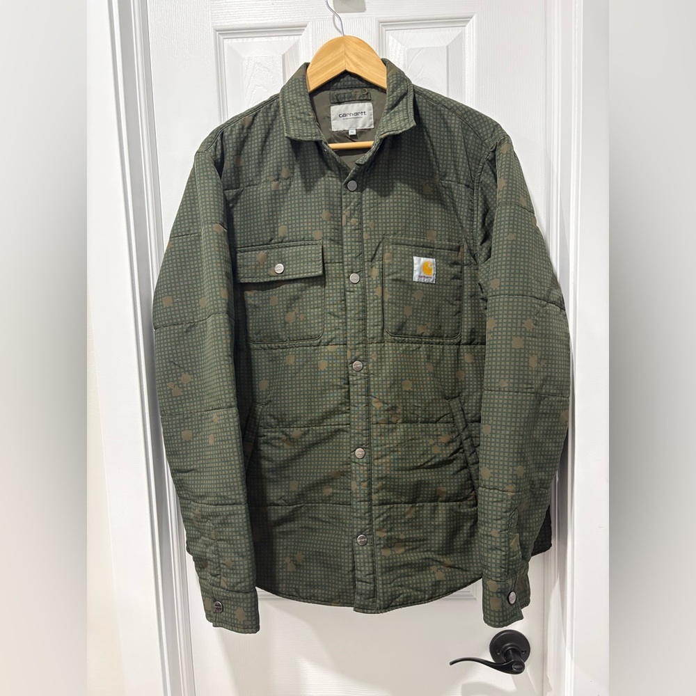 Carhartt WIP Green Checkered Shirt Jacket